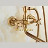 HOTAAN A set 30cm length outlet rotated Brass Body Bathroom Shower Faucet Four Handle Options Bathtub Faucet Bath Water Mixer ► Photo 3/6