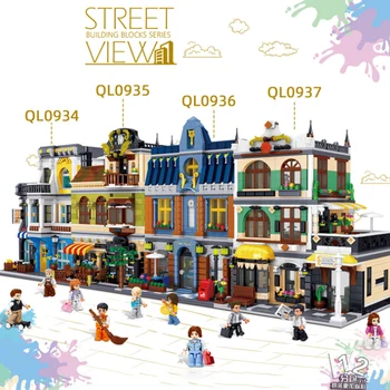 

Street View Modular Chinese Restaurant Compatible Lepining 10243 Restaurant Building Blocks Bricks Toys Kids Birthday Gift