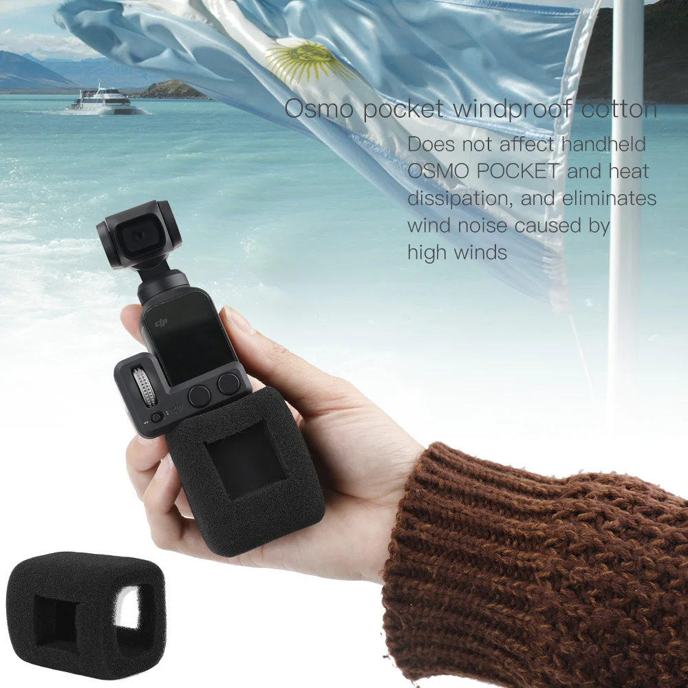 Sound Absorbing Cotton Windproof Microphone Cover Sponge Wind Noise Reduction Foam for DJI OSMO Pocket Handheld Gimbal Accessory |