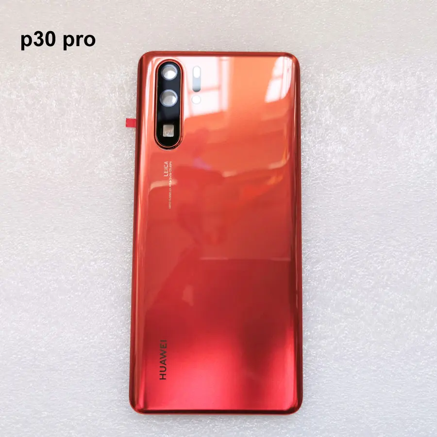 Для huawei P30, крышка батареи, стекло для двери, huosing, для huawei P30 Pro, задняя крышка с клеем, huawei P30Pro, заднее стекло - Цвет: P30 Pro   Orange