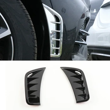 

Car Front Fender Side Ventilation Outlet Cover Sticker for Mercedes Benz GLC 2020 (Black)