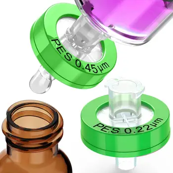 

Syringe Filters,PES Membrane 0.22/0.45μm Pore Size,13mm Diameter,hydrophilic,50/100Pcs by Ks-Tek
