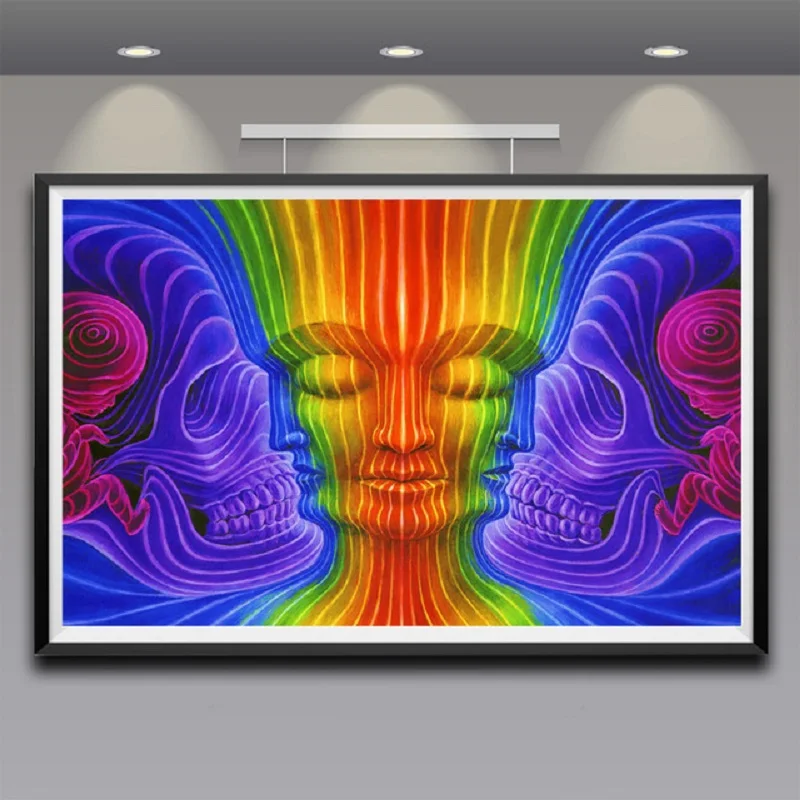Настенное искусство Alex Grey Oversoul трипси психоделический абстрактный постер