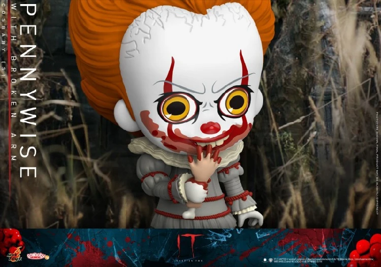Горячие игрушки, 11 см, мини-фигурка, он, две части, Стивен Кинг, злой Джокер, клоун, Penywise, COSB684, COSB685, COSB686