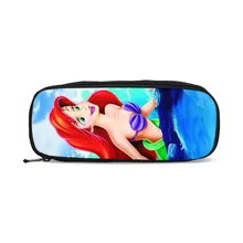 3D Для женщин кошелек Русалка Карандаш Чехол школьная карандашная сумка для детей подарок для девочек канцелярские принадлежности нейлоновая застёжка-молния Карандаш Чехол креативный кошелек