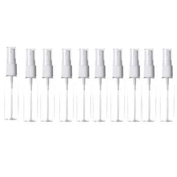 

10Pcs 50Ml Portable Small Transparent Plastic Empty Spray Bottle Refillable Bottles