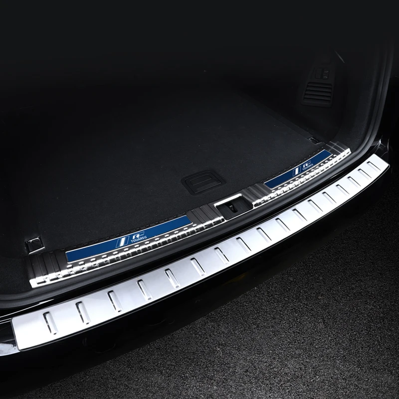 Подходит для автомобилей Volkswagen 19 new Touareg, задние щиты, панели защиты багажника, педали багажника, модификация