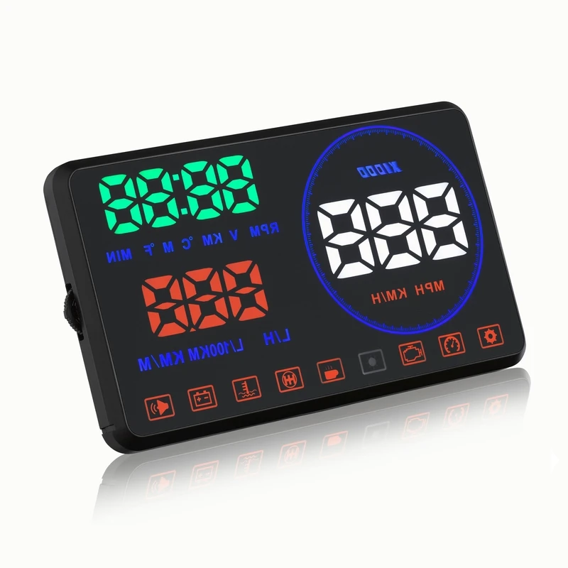 XYCING M9 Автомобильный спидометр 5 дюймов дисплей на лобовое стекло проектор OBD2