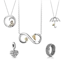 Новинка года; сезон осень; DISNE PINOCCHIO GEPPETTO BUZZ LIGHTYEAR, ожерелье с подвеской,, серебро 925, женская мода, ювелирное ожерелье