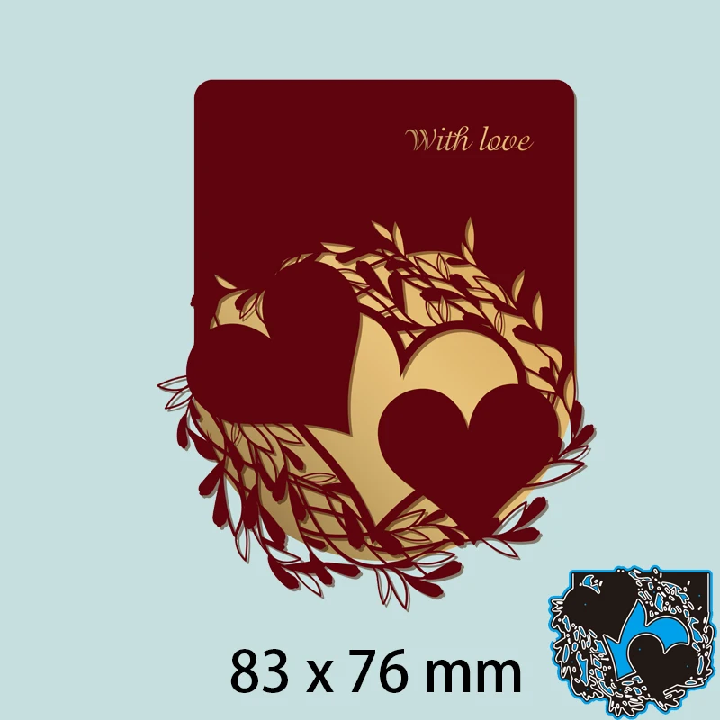 

Cutting Dies Floral Pattern Around the Heart for Laser DIY Scrap Booking Photo Album Embossing Paper Cards