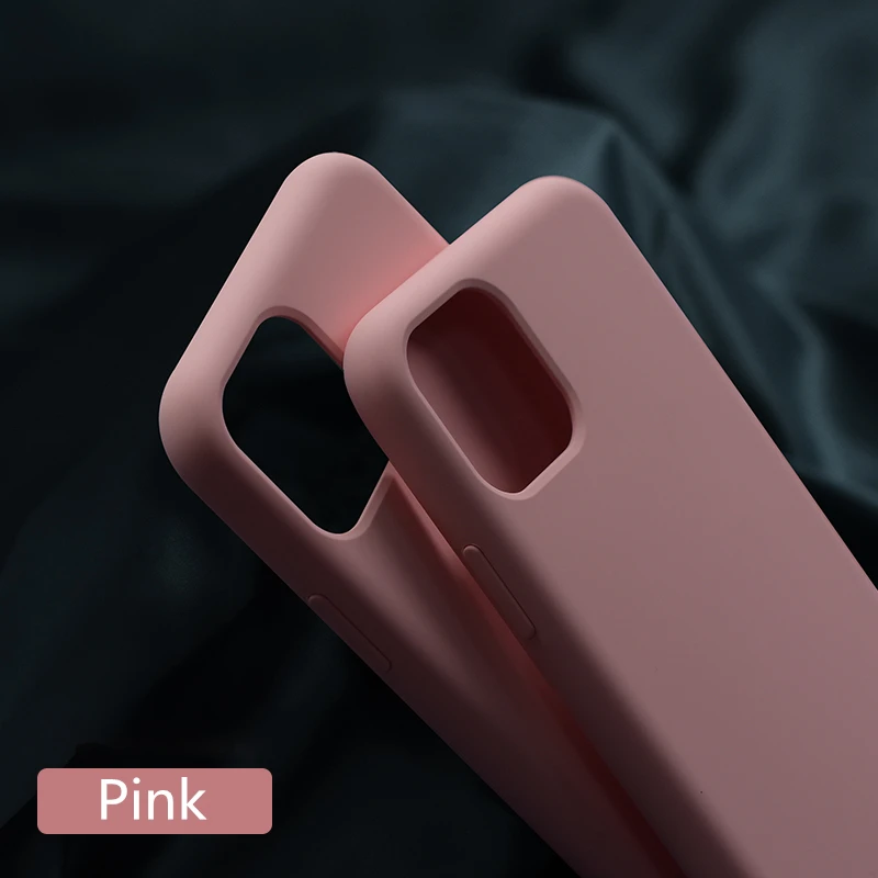 Силиконовый чехол для iPhone 12 6S 7 8 Plus X XS XR 11 Pro Max Мягкий ТПУ жидкий Оригинальный