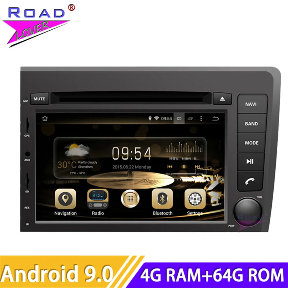 Top Roadlover Android 9.0 Car DVD Player Radio For Volvo S60 V70 2001 2002 2003 2004 New Stereo GPS Navigation Automagnitol Two Din 0