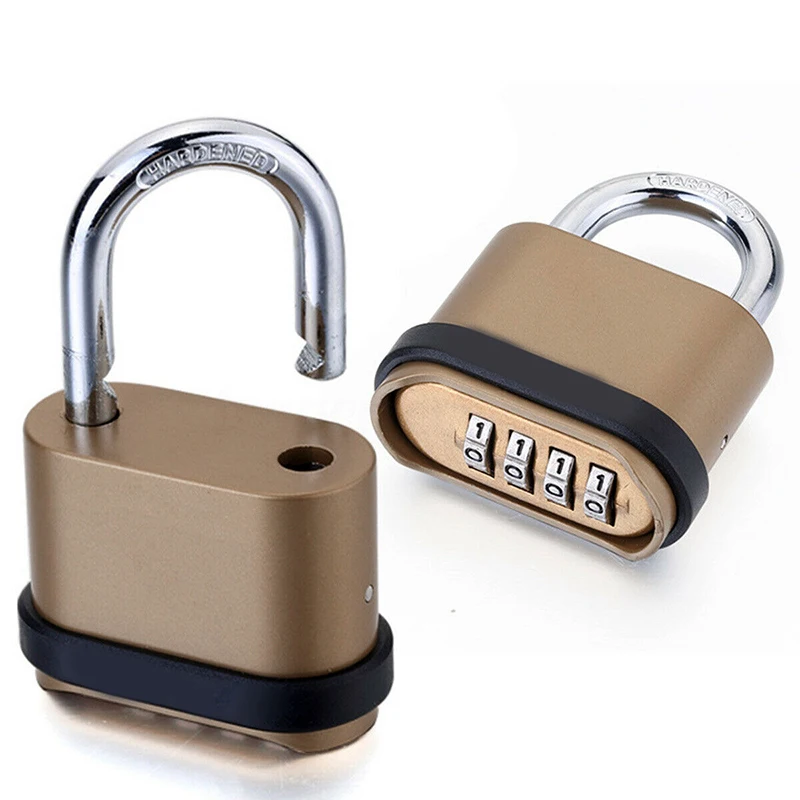 

Four-Digit Number Combination Padlock Waterproof Lock for Garage Closet Door PUO88