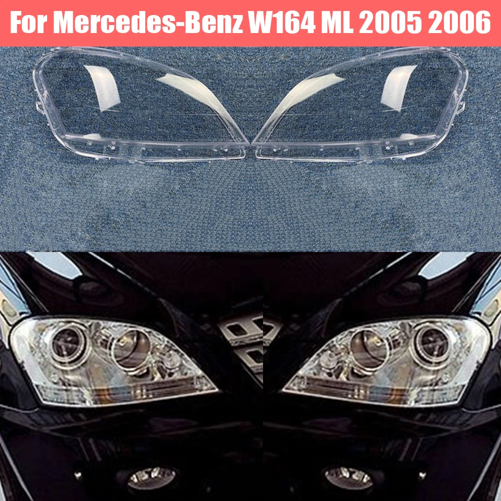 

Car Headlight Cover for Mercedes-Benz W164 ML 2005 2006 Headlamp Lens Replacement Auto Shell