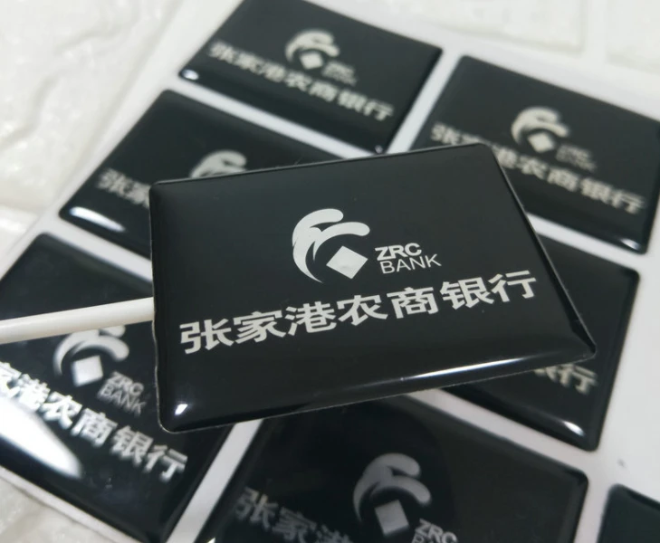 

Chinese factory making pop-up fruit background oval epoxy sticker label ---DH6057