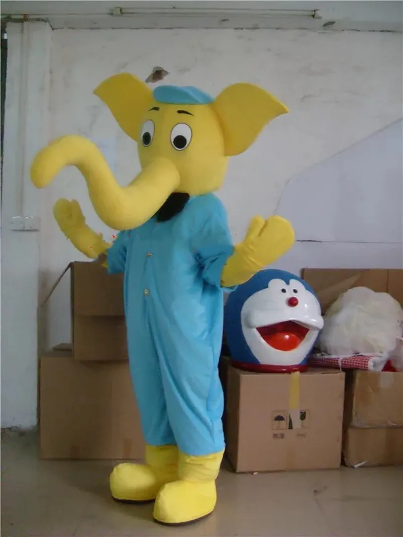 

Cute Blue Elephnt Mascot Costume Suits Cosplay Party Game Dress Outfits Clothing Advertising Carnival Halloween Adult Christmas