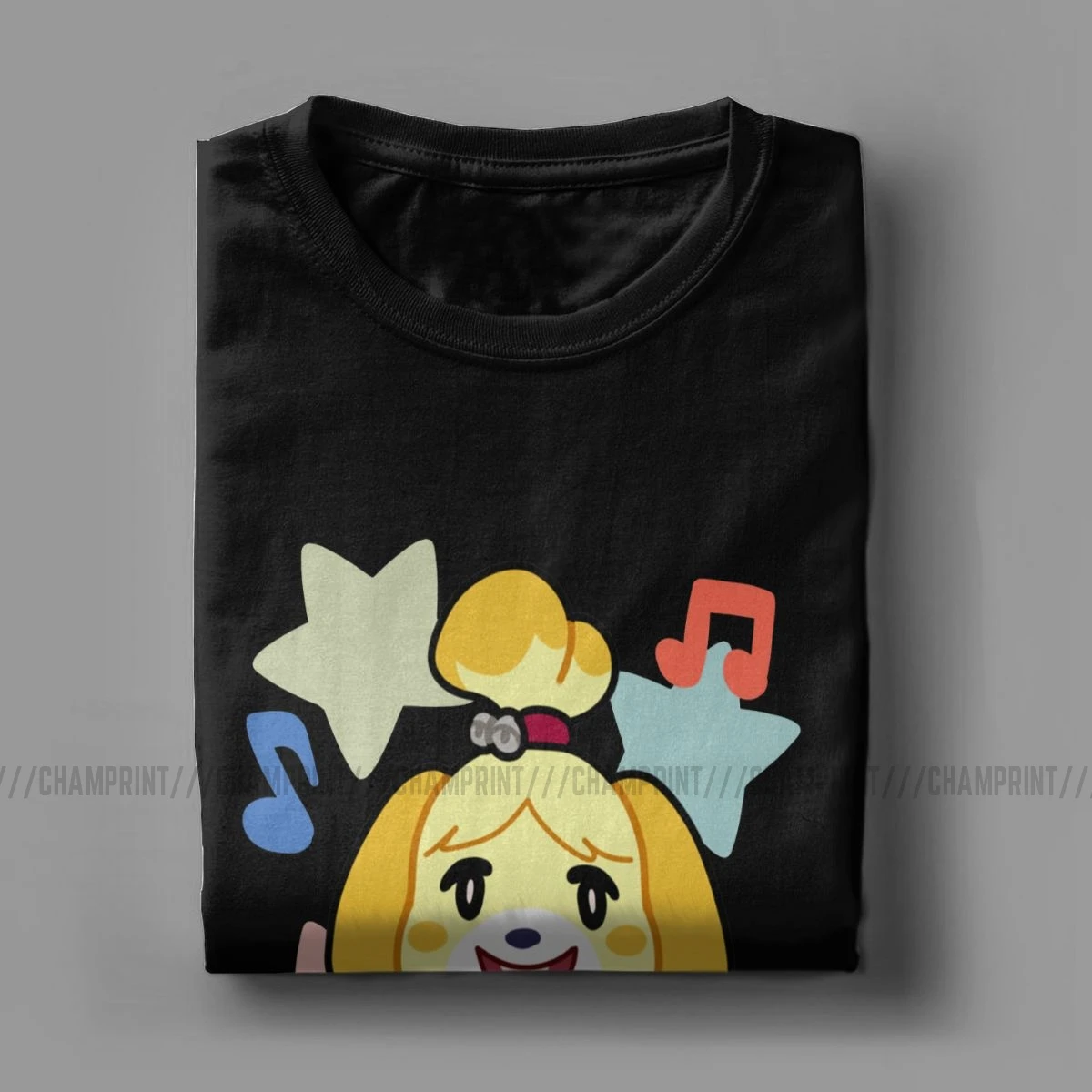 Мужская футболка с коротким рукавом Isabelle Of Animal Crossing хлопковая Футболка круглым