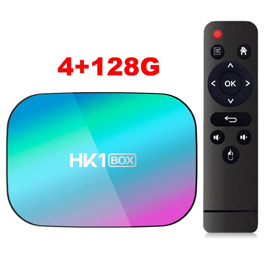 HK1BOX 4 Гб 128 Гб 8K Amlogic S905X3 Smart tv BOX Android 9,0 двойной Wifi 1080P 4K Youtube ТВ-приставка PK X96AIR X3 A95XF3 - Цвет: 4G128G