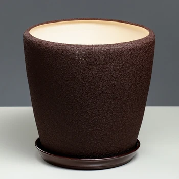 

Flower pot "Grace" 20 l, silk, chocolate color