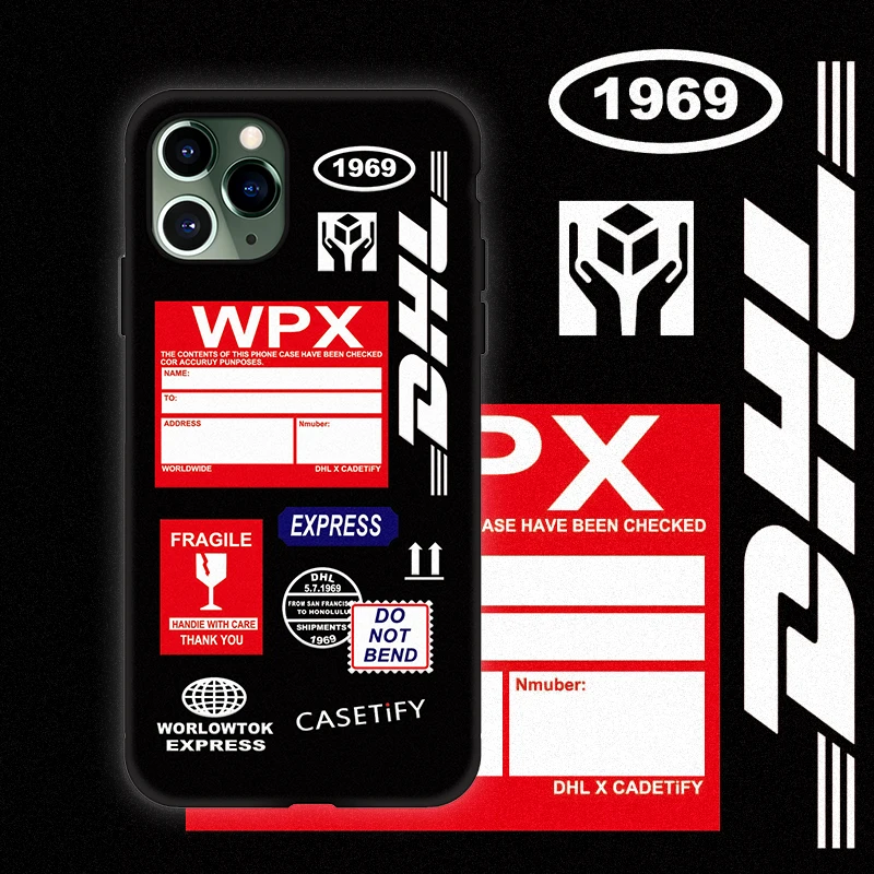 Горячая DHL Express 50th anniversary Edition чехол для iPhone 11 Pro X XS MAX 7 8 plus роскошный 3D Мягкий силиконовый чехол
