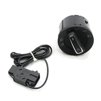 

1Set Chrome Head Auto Headlight Switch + Sensor For VW Golf MK7 5GG941431D 5GG 941 431 D