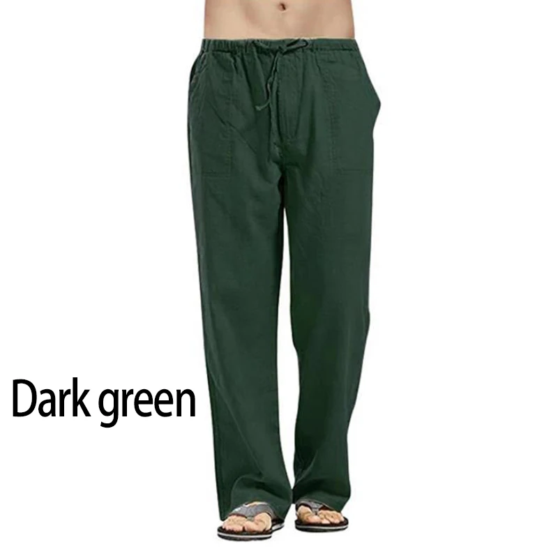 Dark Green LinenPant