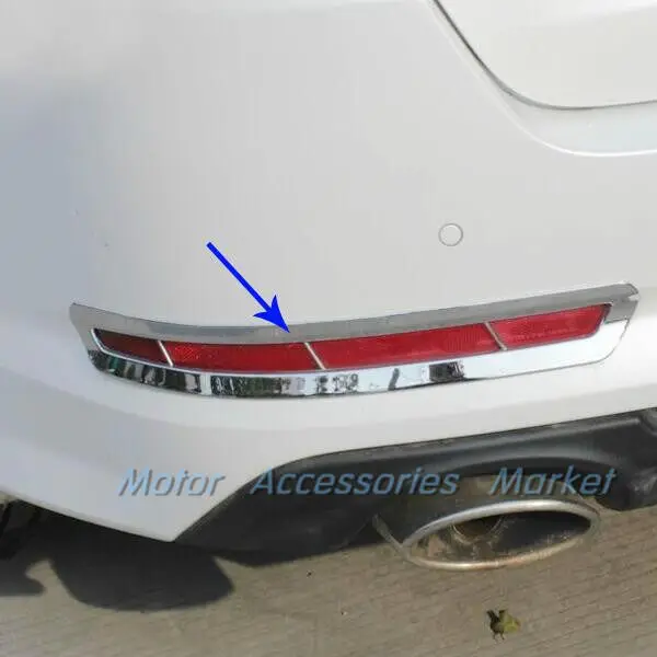 Подходит для KIA K5 Optima 2011 2012 2013 хромированный высококачественный задний противотуманный светильник накладка
