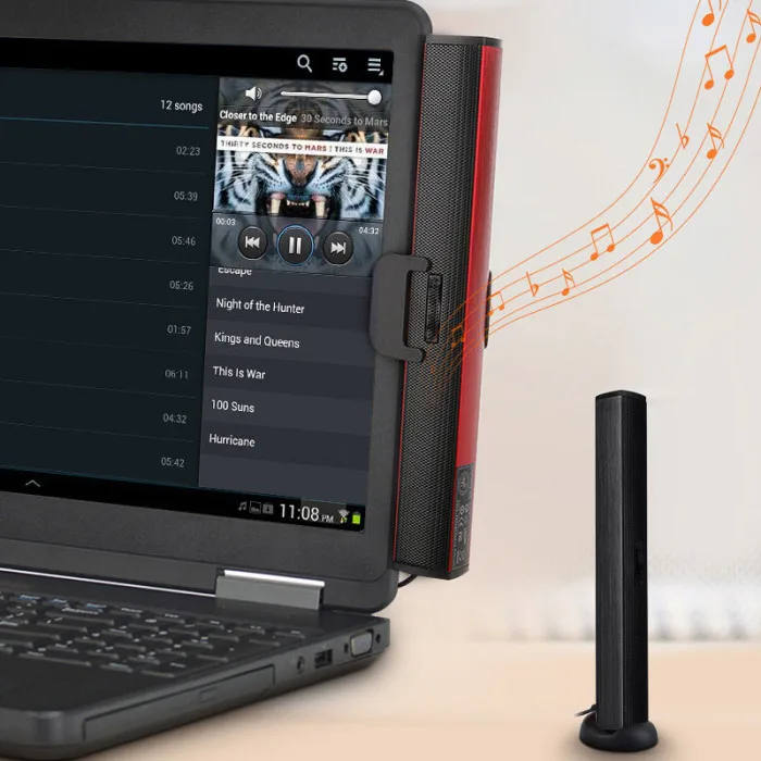 Мини USB Lautsprecher ноутбук сабвуфер стерео Саундбар для Noteook PC компьютерный телевизор HY99