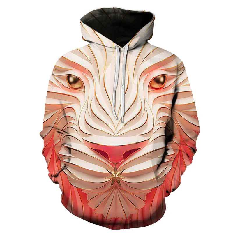 Brand Men hoodies personality creative wolf 3D digital printing pullover fashion tide men women loose street clothing sportswear - Цвет: WY-707