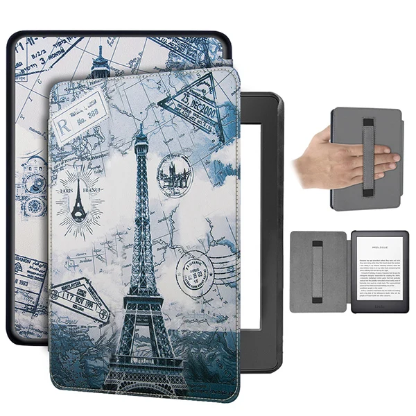 KPW4 FMSTSY FGTD Чехол для kindle Paperwhite 4 чехол Роскошный pu кожаный чехол для amazon kindle paperwhite 4 10-го поколения ручной держатель чехол - Цвет: KPW4 FMSTSY FGTD