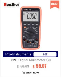 86E Digital Multimeter Current Resistance meter transistor multimetros de alta calidad continuity tester(Victor RuoShui