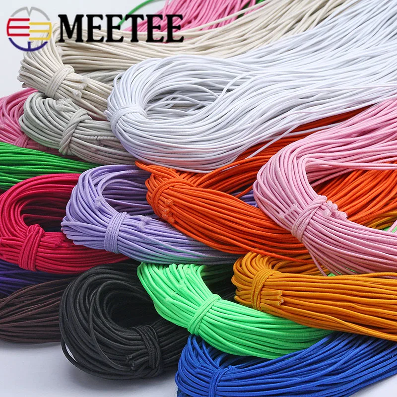 papasgix 8mm Elastic Bands for Sewing Elastic String Elastic Bands For Cord Rope Bungee for DIY Jewelry Sewing and Crafting Hanging