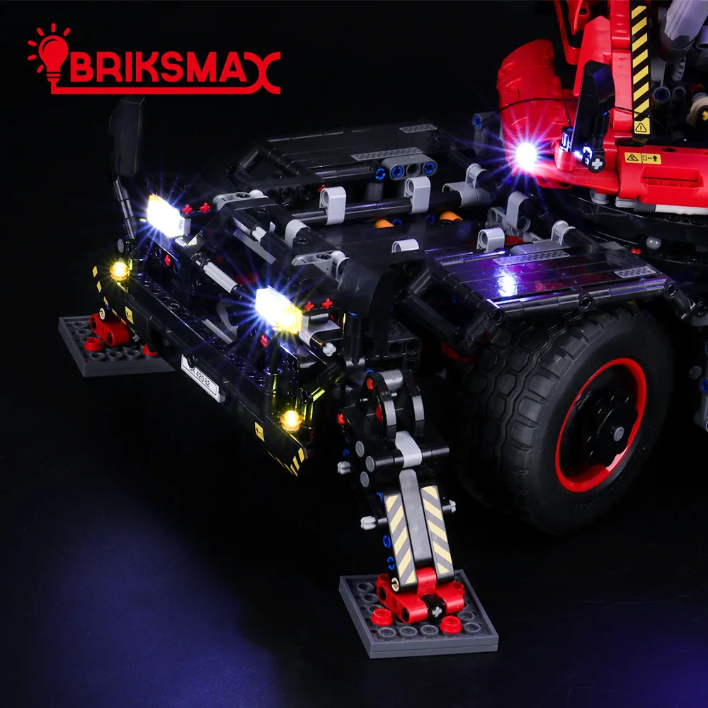 Комплект для светодиодсветильник Ки BriksMax крана вездеходной техники 42082 (модель в