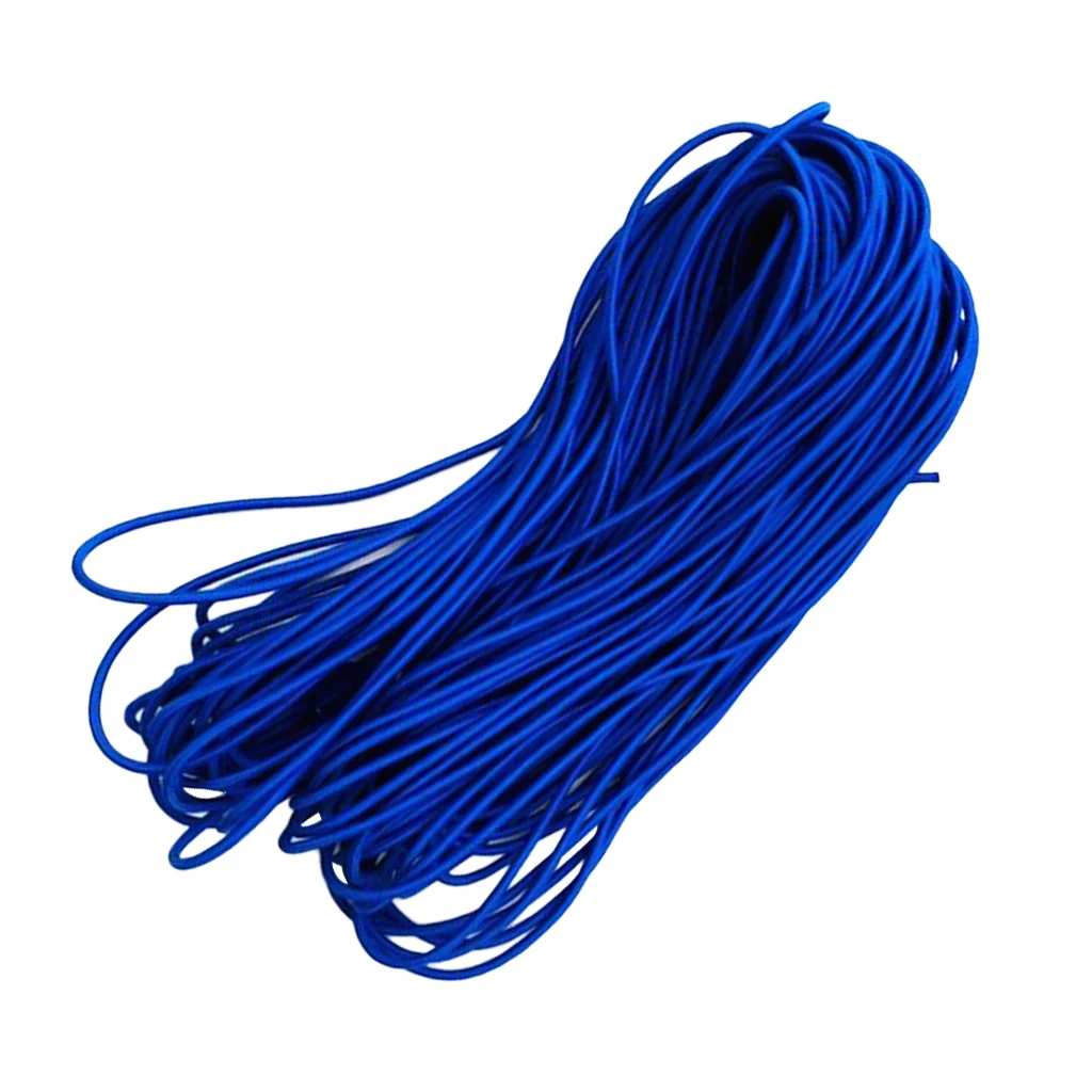 6mm Blue Marine Boat Kayak Caravan Roof Rack Elastic Bungee Rope Shock Cord Stretch String Craft UV Protected - Choose Length