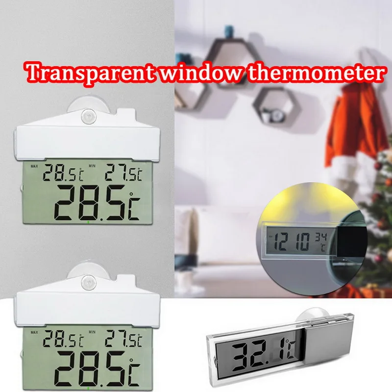 Цифровая метеостанция беспроводной датчик окна гидрометр Крытый Открытый термометр температуры для детской спальни