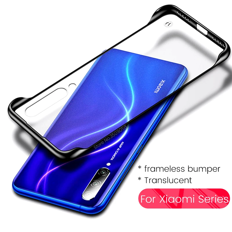 Чехол mi a3 для xiaomi 9 lite light se 9t note 10 pro прозрачный Бескаркасный полупрозрачный чехол