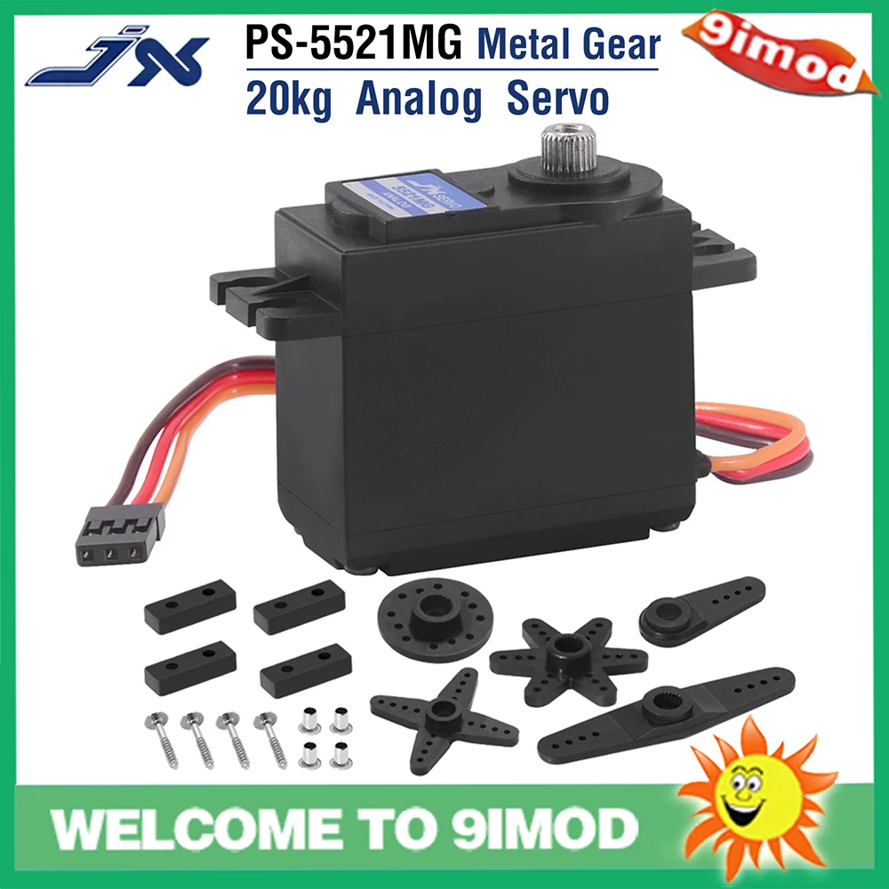 JX Servo PS 5521MG 20KG Large Torque High Precision Metal Gear Standrd Analog Servo For RC Car