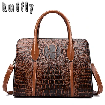 

Brand luxury handbags women bags designer crocodile pattern lady handbag fashion shoulder crossbody bags for women 2019 tote bag