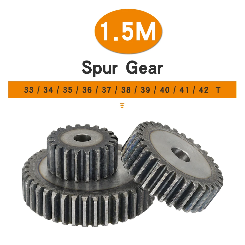 Шестерня шестерни s 1 5 M-33T/34T/35T/36T/37T/38T/39T/40T/41T/42T SC45 # цилиндрическая углеродистая