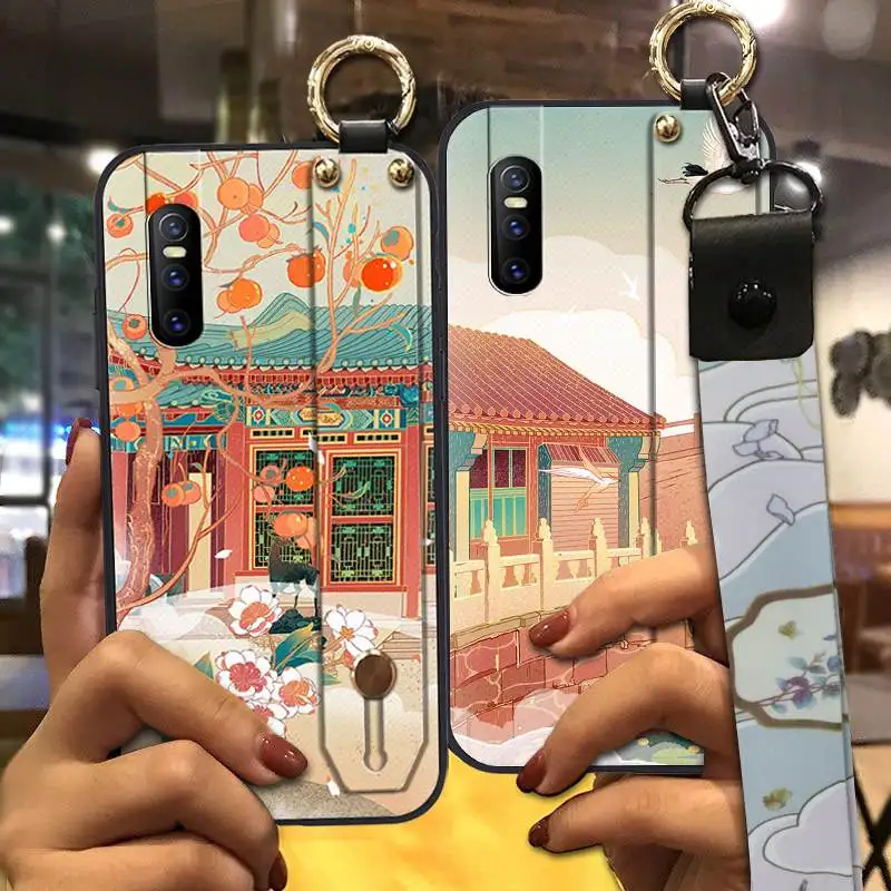 Chinese Style Phone Case For VIVO V15 Pro/ S1 Pro/V1832A 6.39-inch Fashion Design Cute Wristband Cover Delicate Painted | Мобильные