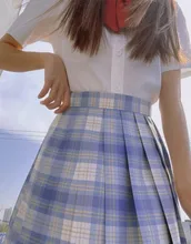 Minifalda plisada a cuadros Harajuku para mujer y niña, Kawaii, Cosplay de cintura alta, estilo Preppy Lolita, Escuela dulce, JK1001, 2021