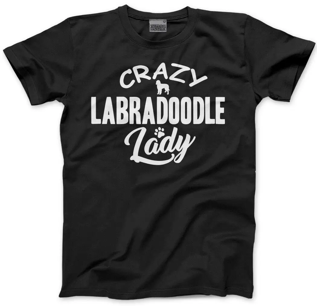 

Crazy Labradoodle Lady - Dog Puppy Pet Gift Unisex T-Shirt