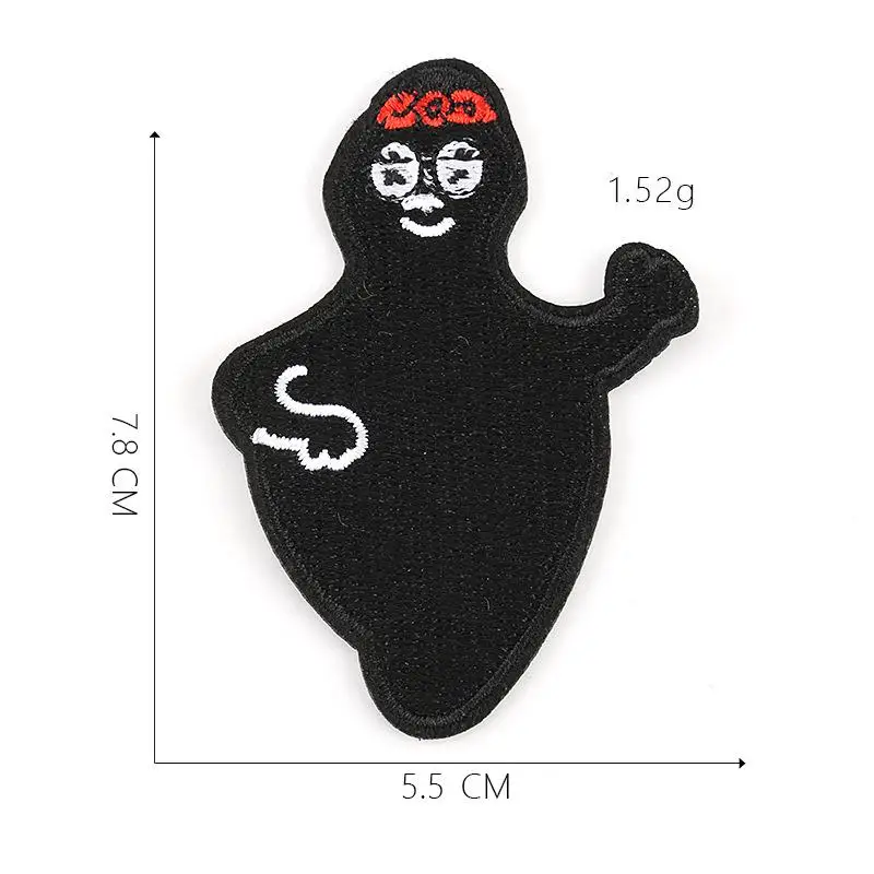 Barbapapa мультяшный значок Баба папа вышивка льготы аксессуары для одежды железные нашивки - Цвет: Многоцветный