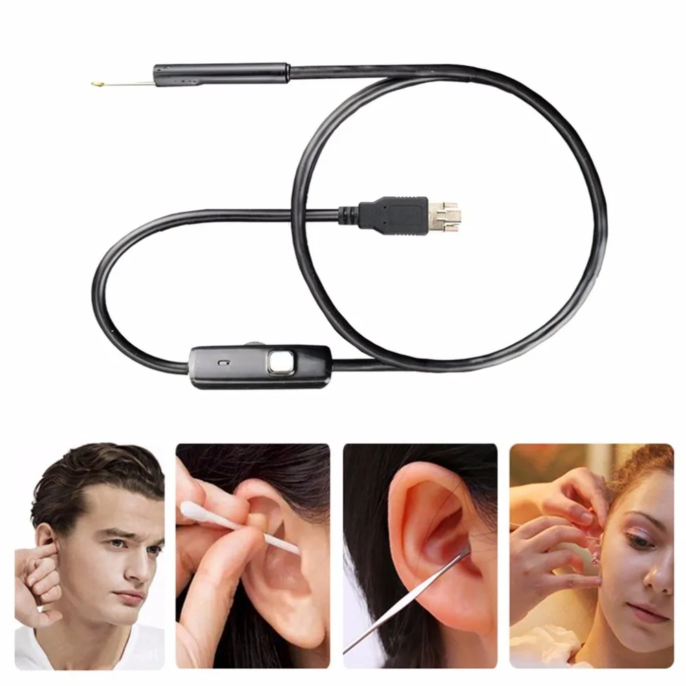 Профессиональный Многофункциональный usb-эндоскоп для чистки ушей, визуальный очиститель ушей, Ушная ложка, забота о здоровье, для Windows PC, для телефона android