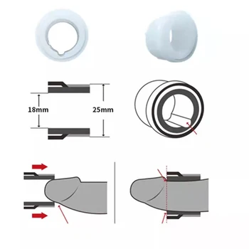 2pcs Foreskin Corrector Resistance Ring Male Delay Ejaculation Silicone Penis Rings Sex Toys For Men Daily/Night Cock Ring 2