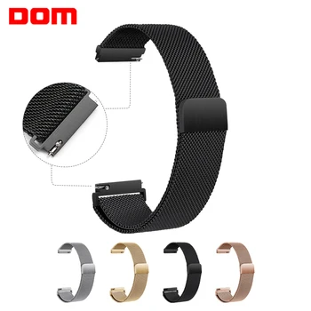 

DOM 22mm 20mm For Samsung Galaxy Watch Active 42mm 46mm Gear Sport S2 S3 Frontier Classic Strap Huami Amazfit bip&huawei GT
