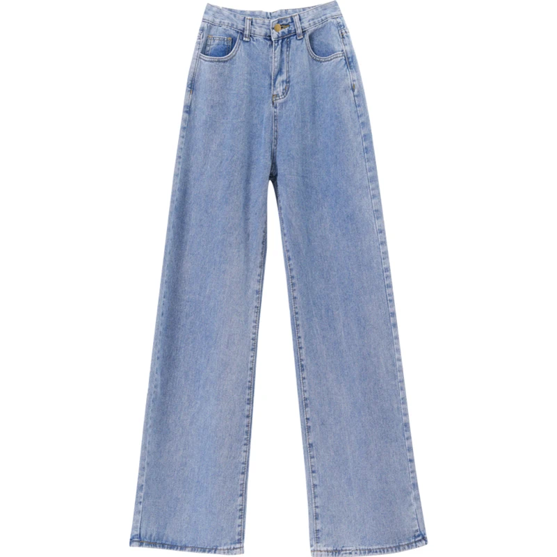 ZSRS Women Jeans Pants Leisure Loose High Waist Vintage wide leg jeans Women Jean Korean Style All-match Simple Full-length ZSRS Women Jeans Pants Leisure Loose High Waist Vintage wide leg jeans Women Jean Korean Style All-match Simple Full-length