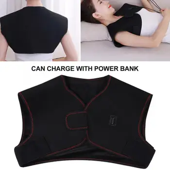 

USB Electric Pulse Heating Neck Massager Cervical Traction Collar Therapy Pain Relief Stimulator Treatment