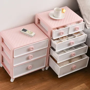 

Household large multifunctional drawer type panties socks underwear separate storage box finishing cabinet