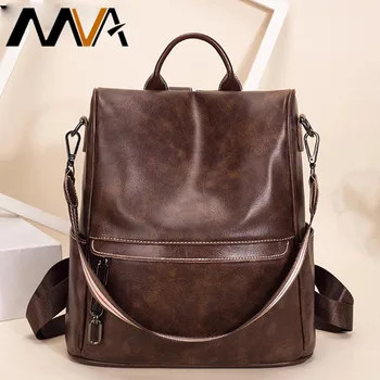 

WETSAL Vintage Women's Backpack for Laptop Female Backpack Genuine Leather School Bag for Girls Shopping Travel Backpack Women